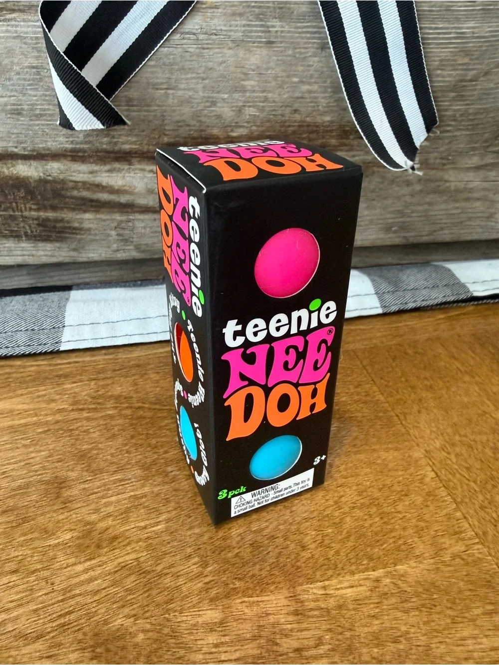 NeeDoh Teenie glob 3  Pack - Pink, Blue& Orange